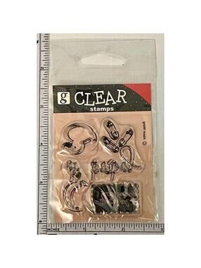 Studio G Clear Stamps Moon Stars Dream Script Celestial Scrapbooking Set